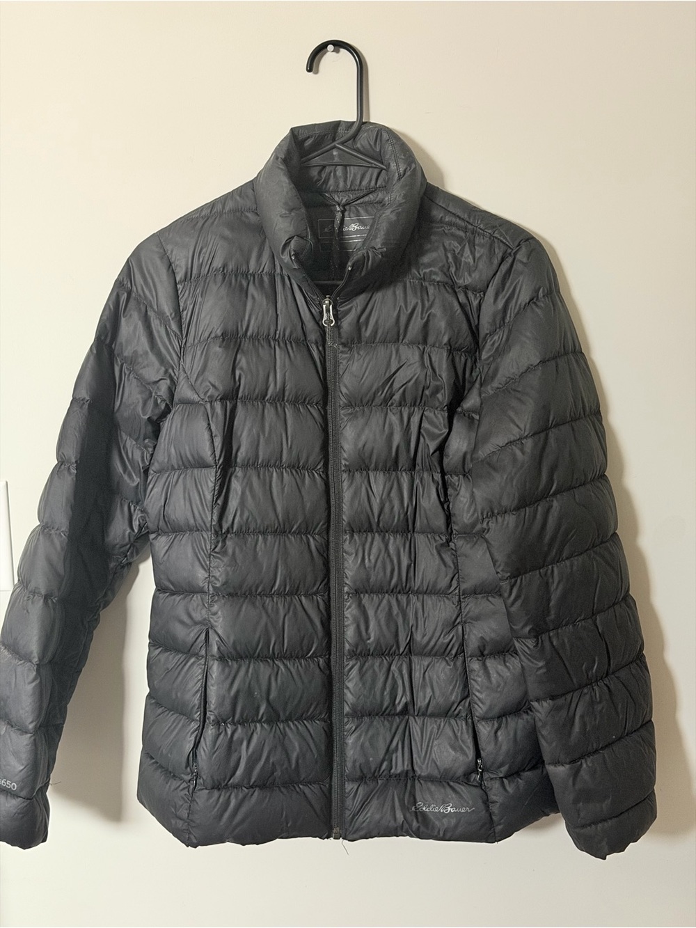 Eddie Bauer Black 650 Down Puffer Jacket